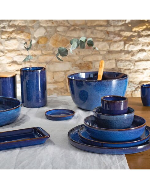 Set de vajilla azul Blue Moon - 25 piezas