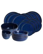 Set de vajilla azul Blue Moon - 25 piezas