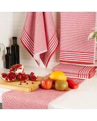 5 toallas de mano Sevilla rojas - 50x70 cm