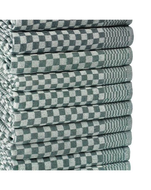 10 Essuies main Lola verts - 40x60 cm