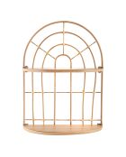 Étagère double Arch marron - 34.5x18x45.5 cm
