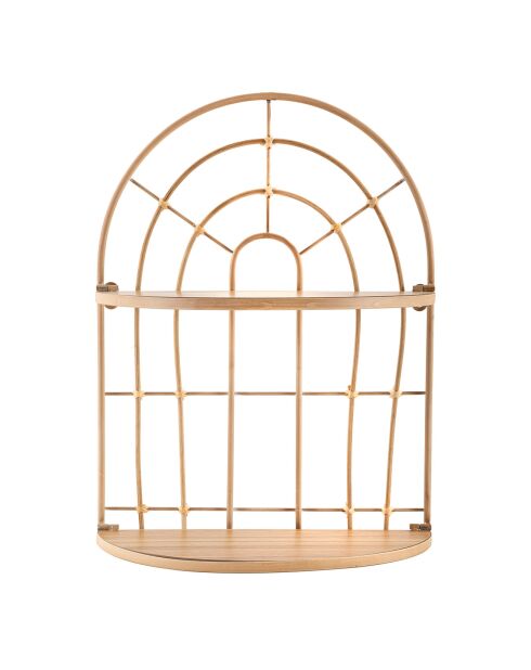 Étagère double Arch marron - 34.5x18x45.5 cm
