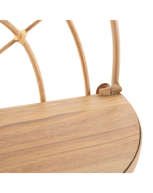 Étagère double Arch marron - 34.5x18x45.5 cm