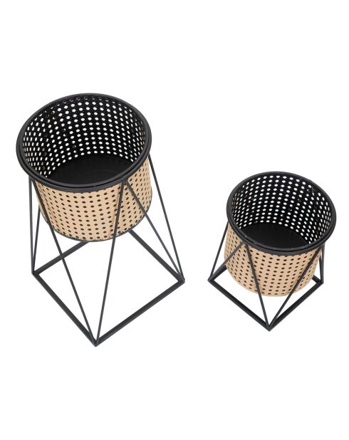 2 Caches-pot Osaka multicolores