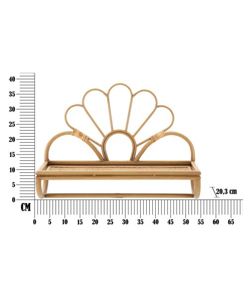 Étagère murale Panama  marron - 55x20.3x39.5 cm