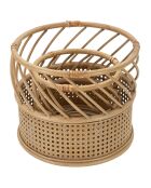 2 Caches-pot Panama marron