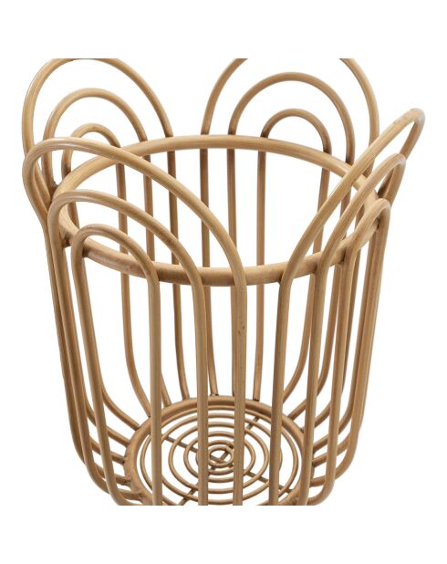 Jardinera Panamá marrón - D.31.5x40 cm