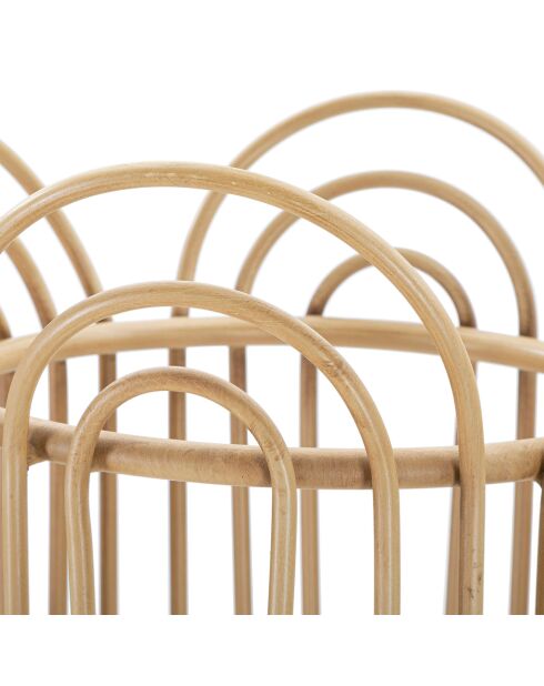 Jardinera Panamá marrón - D.31.5x40 cm