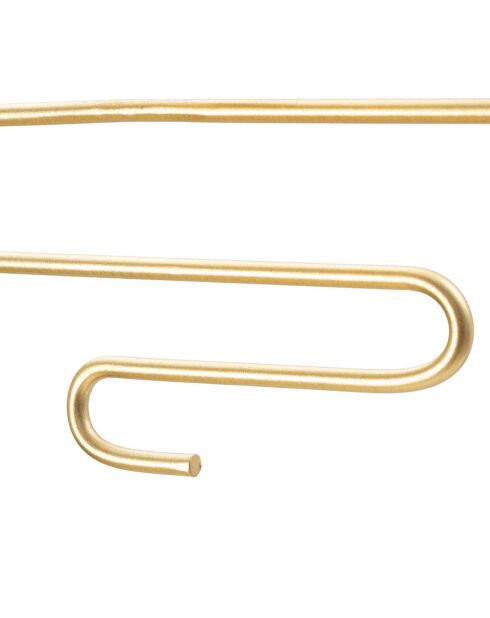 2 Bougeoirs muraux Alid dorés - 33x10x34 cm