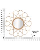 Miroir Mural Almeria marron - 65.5x3 cm
