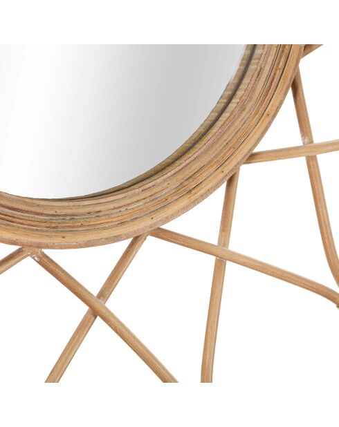 Miroir Mural Almeria marron - 65.5x3 cm