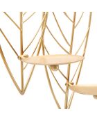 Bougeoir mural Leaf doré - 66x14x56 cm