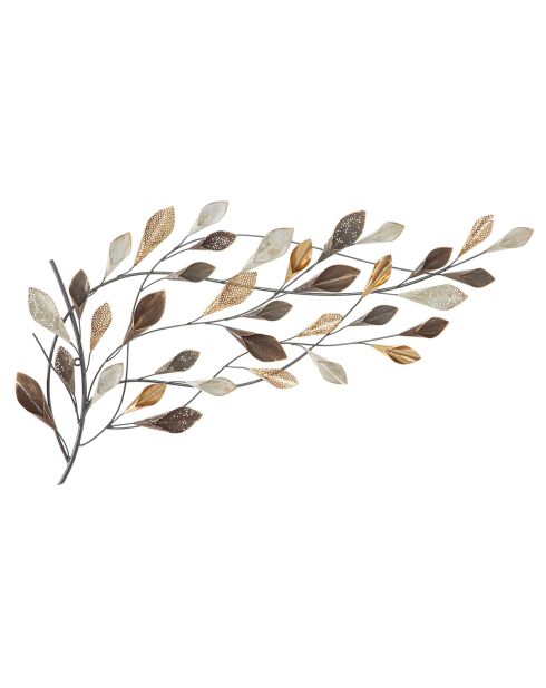 Ramo veelkleurige metalen wanddecoratie - 115,5x6x65 cm