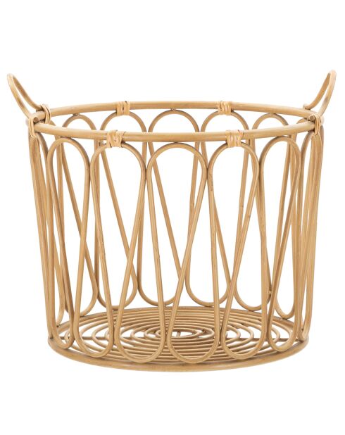 Panier Panama  marron - D.49.6x42 cm