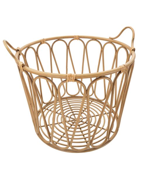 Panier Panama  marron - D.49.6x42 cm