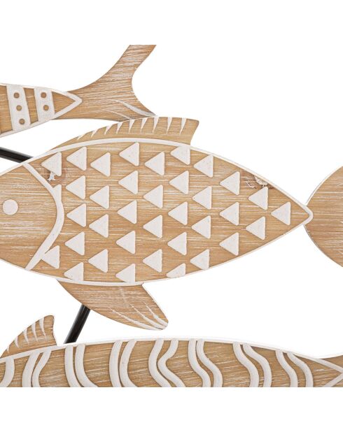 Decorazione da parete multicolore a forma di pesce - 118x5,7x46,4 cm