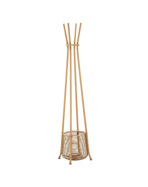 Porte-manteau et parapluie marron - D.49x49x175 cm