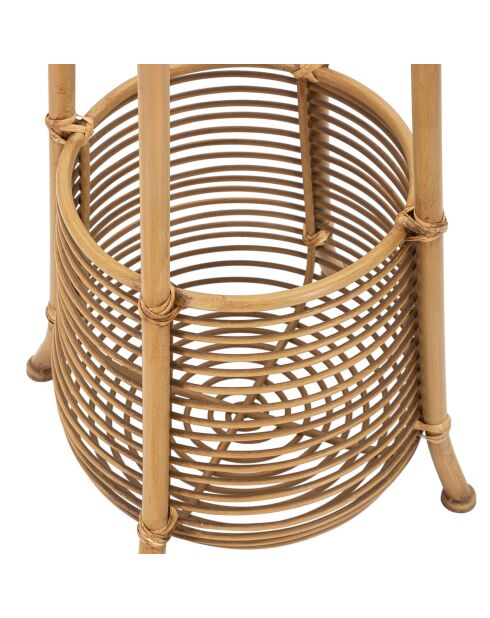 Porte-manteau et parapluie marron - D.49x49x175 cm