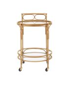 Chariot Panama Rond  marron - D.51x74 cm