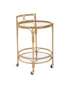 Chariot Panama Rond  marron - D.51x74 cm