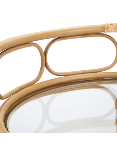 Runder brauner Panamawagen - D.51x74 cm