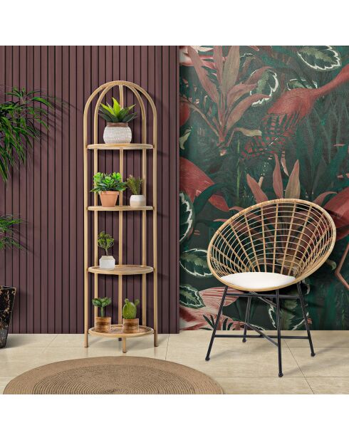 Étagère Panama  marron - 40x38x150 cm