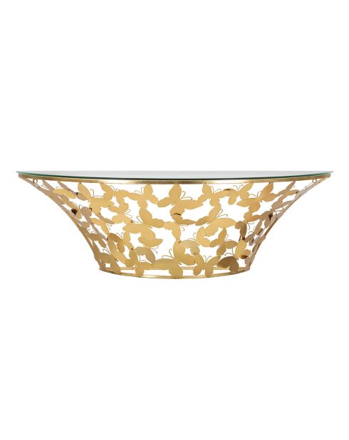 Console Murale Papillons  doré - 120x40.5x37.2 cm