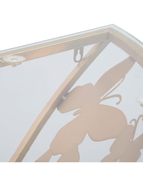 Console Murale Papillons  doré - 120x40.5x37.2 cm