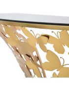 Console Murale Papillons  doré - 120x40.5x37.2 cm
