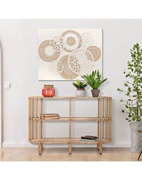 Console Panama 3 Étagères  marron - 120x37.5x80 cm