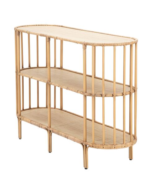 Console Panama 3 Étagères  marron - 120x37.5x80 cm