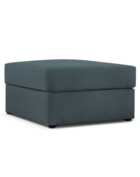 Pouf Quince bleu - 64x64x37 cm