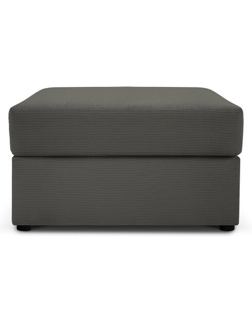 Pouf Quince gris foncé - 64x64x37 cm