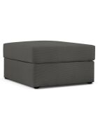 Pouf Quince gris foncé - 64x64x37 cm