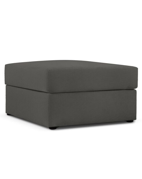 Pouf Quince gris foncé - 64x64x37 cm