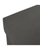 Pouf Quince gris foncé - 64x64x37 cm