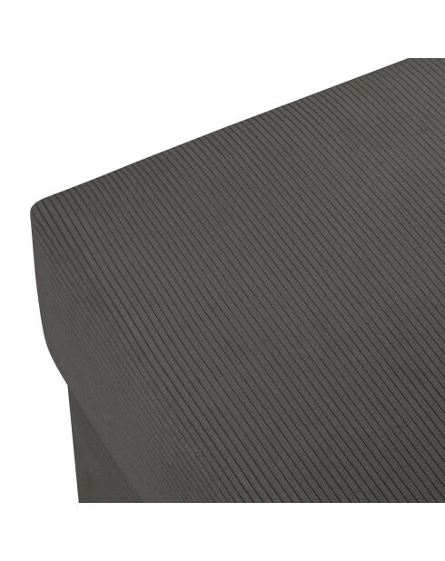 Pouf Quince gris foncé - 64x64x37 cm