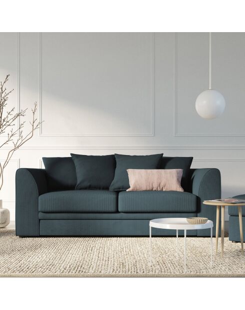 Canapé Quince 3 Places bleu - 182x92x80 cm