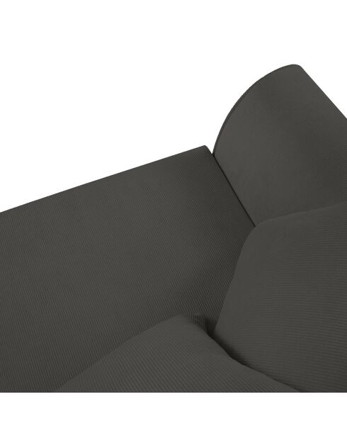 Canapé Quince 3 Places gris foncé - 182x92x80 cm