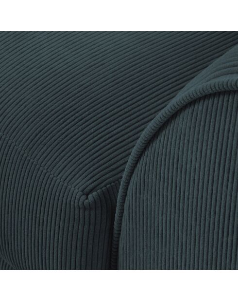 Canapé d'angle gauche Quince 4 Places bleu - 221x171x80 cm