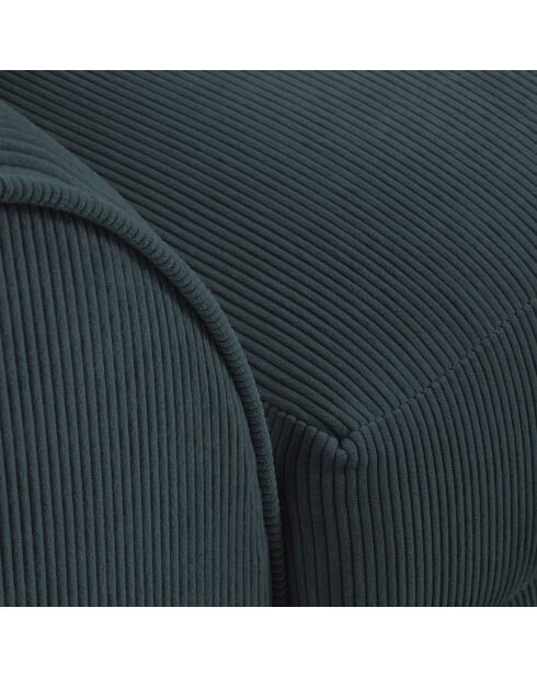 Canapé d'angle droit Quince 4 Places bleu - 221x171x80 cm