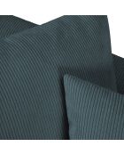 Canapé d'angle droit Quince 4 Places bleu - 221x171x80 cm