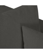 Canapé d'angle droit Quince 4 Places gris foncé - 221x171x80 cm