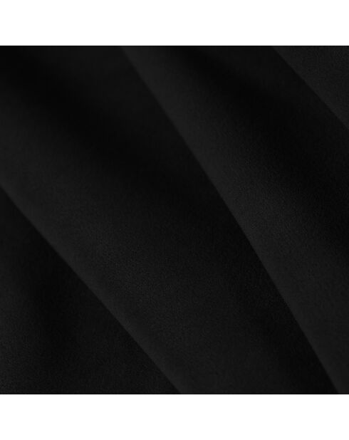 Canapé d'angle droit Velours Vanda 4 Places noir - 300x166x85 cm