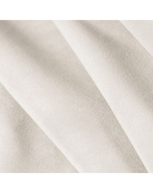 Canapé d'angle droit Velours Vanda 5 Places beige clair - 386x166x85 cm