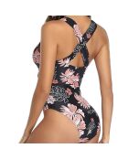 Maillot de bain 1 Pièce Judith noir/rose