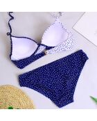 Maillot de bain 2 Pièces Opale bleu/blanc