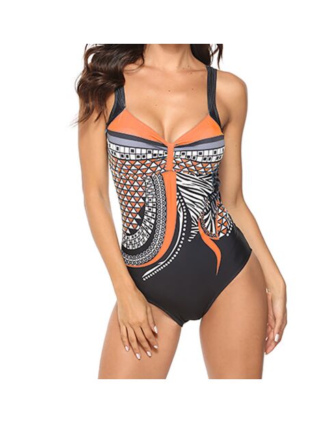 Maillot de bain 1 Pièce Sakura orange