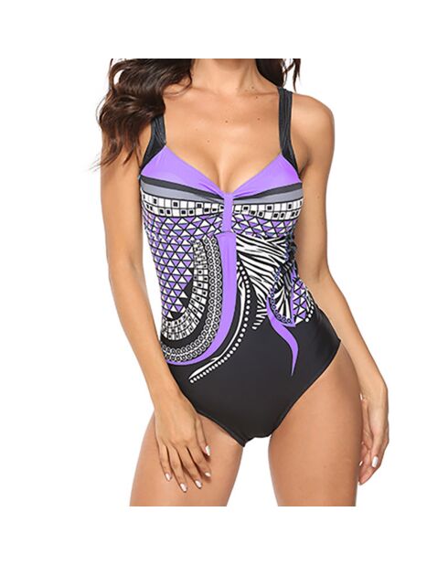 Maillot de bain 1 Pièce Sakura violet