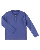 T-Shirt Henley bleu